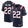 Zennovawear Men's New England Patriots Marco Wilson Navy Game Jersey