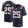 Zennovawear Men's New England Patriots Marcus Jones Navy Game Player Jersey