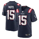 Zennovawear Men's New England Patriots Marte Mapu Navy Game Jersey