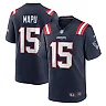 Zennovawear Men's New England Patriots Marte Mapu Navy Game Jersey