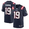 Zennovawear Men's New England Patriots Matt Corral Navy Team Game Jersey