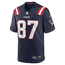 Zennovawear Men's New England Patriots Matt Sokol Navy Game Player Jersey