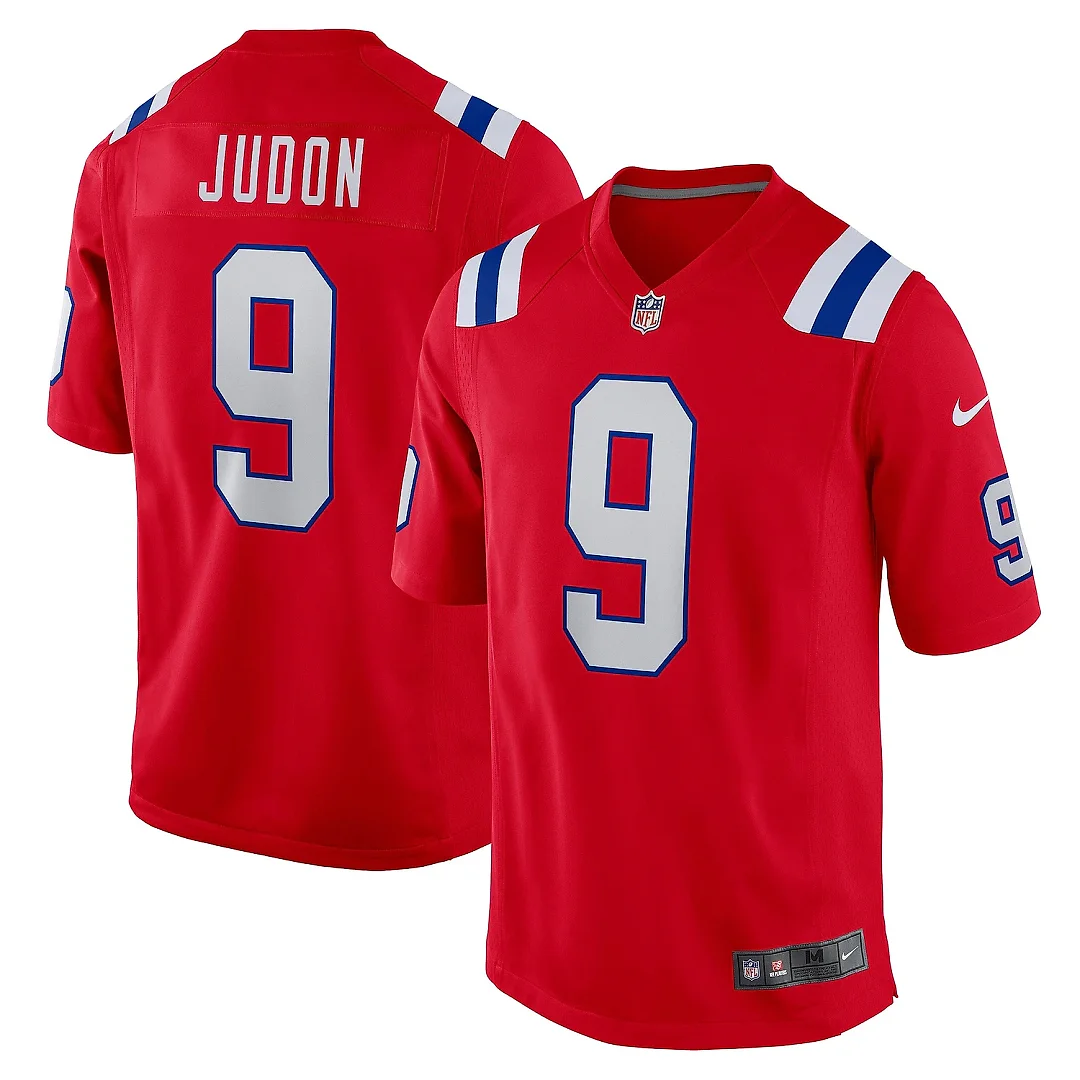 Zennovawear Men's New England Patriots Matthew Judon Red Game Jersey