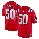 Zennovawear Men's New England Patriots Mike Vrabel Red Retired Player Alternate Game Jersey