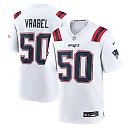 Zennovawear Men's New England Patriots Mike Vrabel White Retired Player Game Jersey