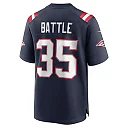 Zennovawear Men's New England Patriots Miles Battle Navy Game Jersey