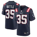 Zennovawear Men's New England Patriots Miles Battle Navy Game Jersey