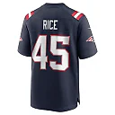 Zennovawear Men's New England Patriots Monty Rice Navy Game Jersey