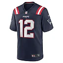 Zennovawear Men's New England Patriots Navy Game Retired Player Jersey