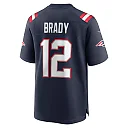 Zennovawear Men's New England Patriots Navy Game Retired Player Jersey