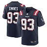 Zennovawear Men's New England Patriots Oshane Ximines Navy Game Jersey