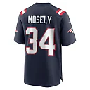 Zennovawear Men's New England Patriots Quandre Mosely Navy Home Game Player Jersey