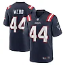 Zennovawear Men's New England Patriots Raleigh Webb Navy Home Game Player Jersey