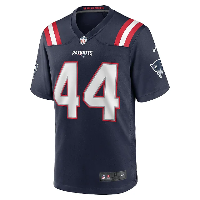 Zennovawear Men's New England Patriots Raleigh Webb Navy Home Game Player Jersey