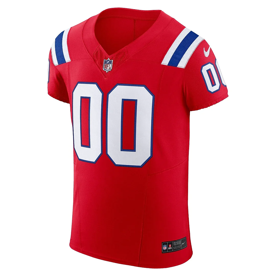 Zennovawear Men's New England Patriots Red Vapor F.U.S.E. Elite Custom Jersey