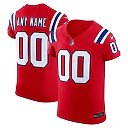 Zennovawear Men's New England Patriots Red Vapor F.U.S.E. Elite Custom Jersey