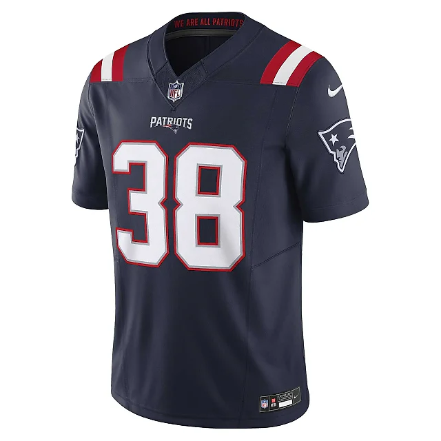 Zennovawear Men's New England Patriots Rhamondre Stevenson Navy Vapor F.U.S.E. Limited Jersey
