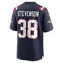 Zennovawear Men's New England Patriots Rhamondre Stevenson Navy Game Jersey