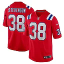 Zennovawear Men's New England Patriots Rhamondre Stevenson Red Alternate Game Player Jersey