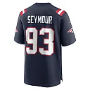 Zennovawear Men's New England Patriots Richard Seymour Navy Retired Player Game Jersey