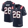 Zennovawear Men's New England Patriots Shaun Wade Navy Game Jersey