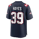 Zennovawear Men's New England Patriots Tae Hayes Navy Home Game Player Jersey
