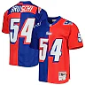 Zennovawear Men's New England Patriots Tedy Bruschi Mitchell & Ness Royal/Red 1996 Split Legacy Jersey