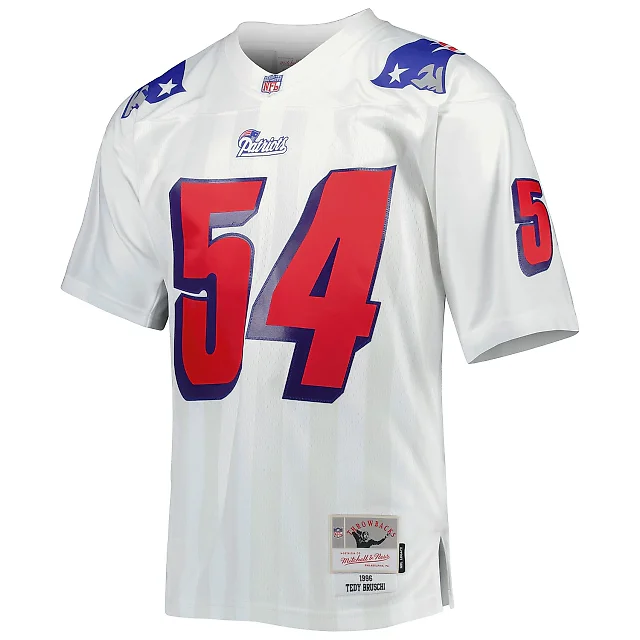 Zennovawear Men's New England Patriots Tedy Bruschi Mitchell & Ness White Legacy Jersey