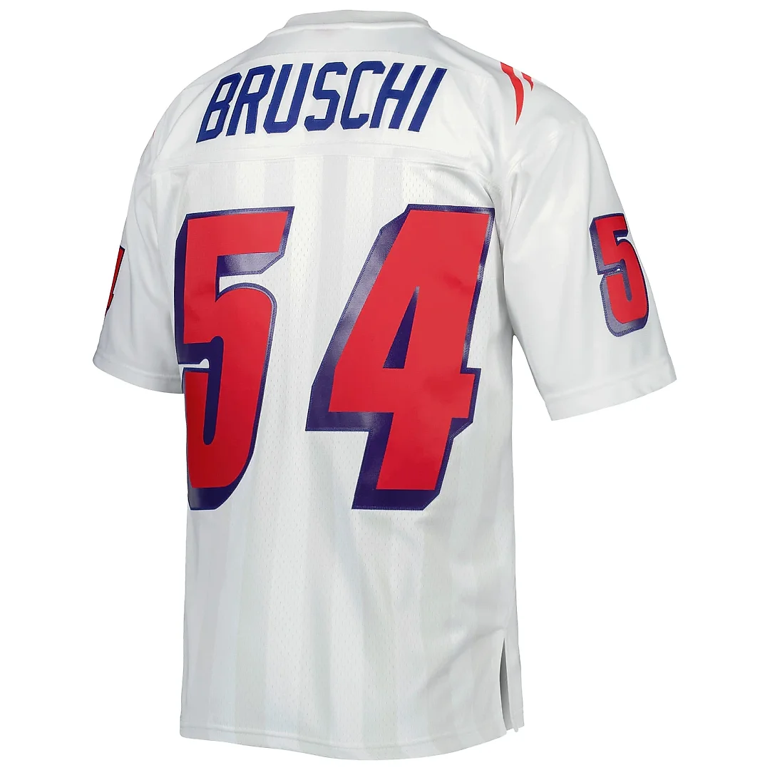 Zennovawear Men's New England Patriots Tedy Bruschi Mitchell & Ness White Legacy Jersey