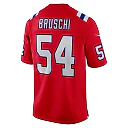 Zennovawear Men's New England Patriots Tedy Bruschi Red Retired Player Alternate Game Jersey