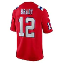 Zennovawear Men's New England Patriots Tom Brady Red Retired Game Jersey