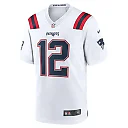 Zennovawear Men's New England Patriots Tom Brady White Retired Game Jersey