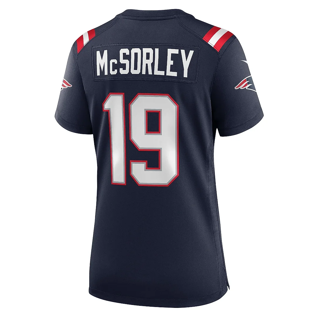 Zennovawear Men's New England Patriots Trace McSorley Navy Game Player Jersey