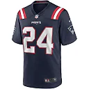 Zennovawear Men's New England Patriots Ty Law Navy Game Retired Player Jersey