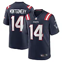 Zennovawear Men's New England Patriots Ty Montgomery Navy Player Game Jersey
