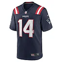 Zennovawear Men's New England Patriots Ty Montgomery Navy Player Game Jersey