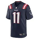 Zennovawear Men's New England Patriots Tyquan Thornton Navy Game Player Jersey