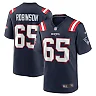 Zennovawear Men's New England Patriots Tyrese Robinson Navy Game Jersey