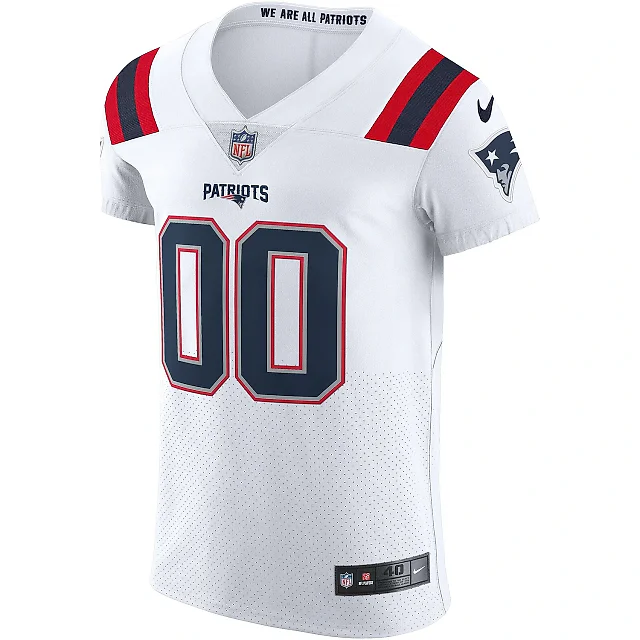 Zennovawear Men's New England Patriots White Vapor Elite Custom Jersey