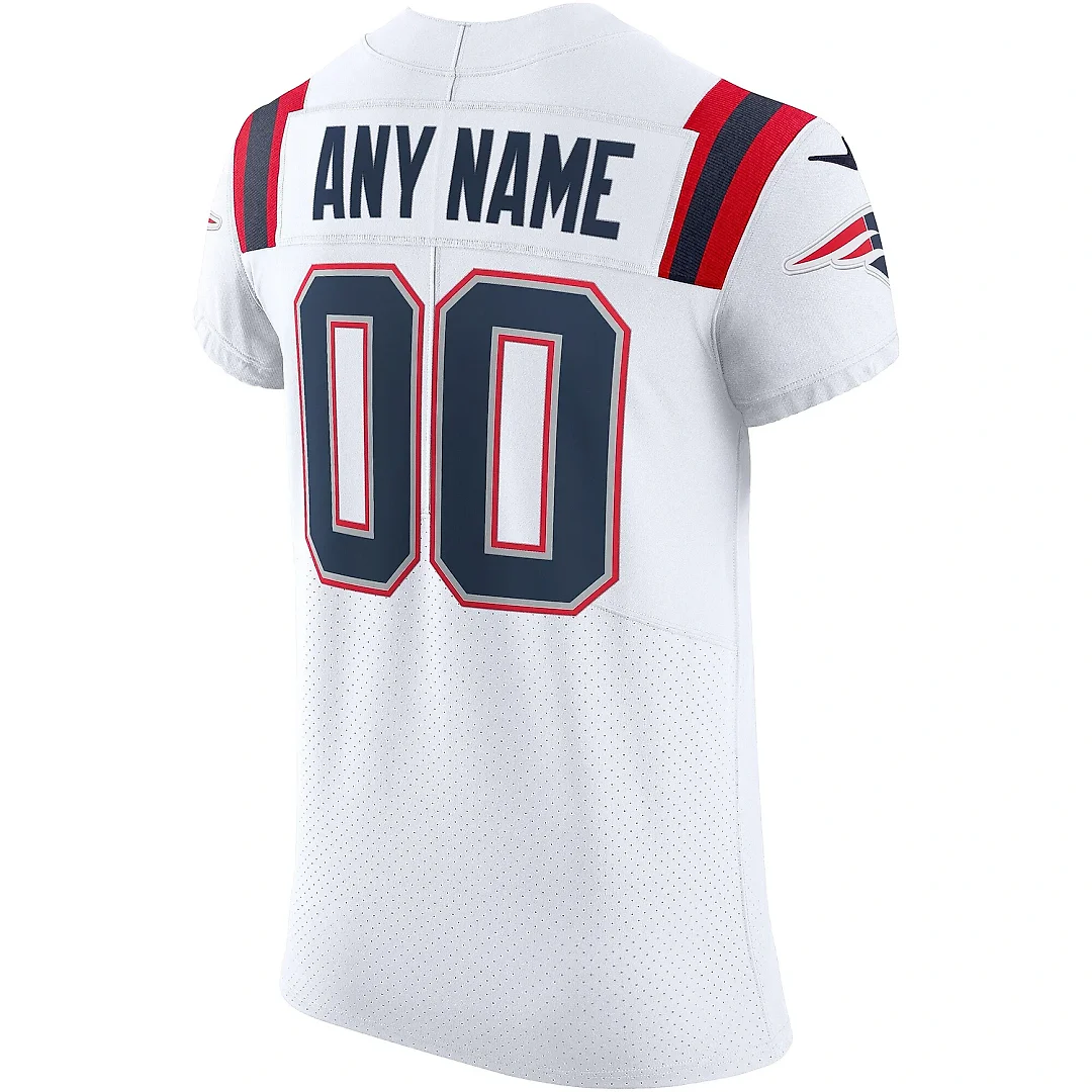 Zennovawear Men's New England Patriots White Vapor Elite Custom Jersey
