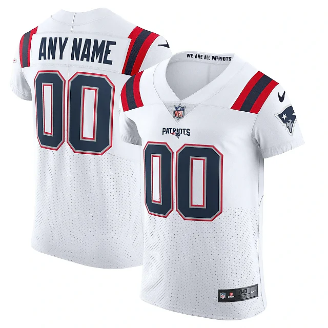 Zennovawear Men's New England Patriots White Vapor Elite Custom Jersey