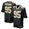 Zennovawear Men's New Orleans Saints Albert Huggins Black Player Game Jersey