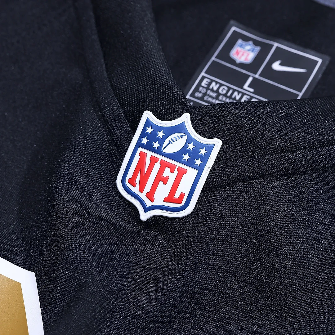 Zennovawear Men's New Orleans Saints Alvin Kamara Black Alternate Game Jersey