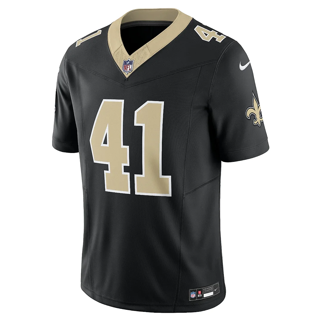 Zennovawear Men's New Orleans Saints Alvin Kamara Black Vapor F.U.S.E. Limited Jersey
