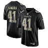 Zennovawear Men's New Orleans Saints Alvin Kamara Carbon Black Fashion Game Jersey