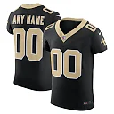 Zennovawear Men's New Orleans Saints Black Vapor F.U.S.E. Elite Custom Jersey