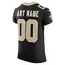 Zennovawear Men's New Orleans Saints Black Vapor F.U.S.E. Elite Custom Jersey