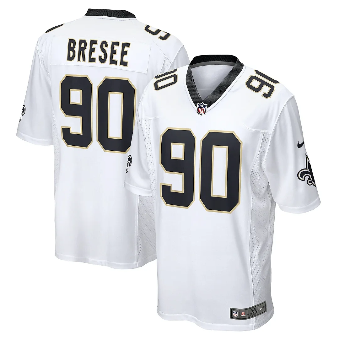 Zennovawear Men's New Orleans Saints Bryan Bresee White Game Jersey