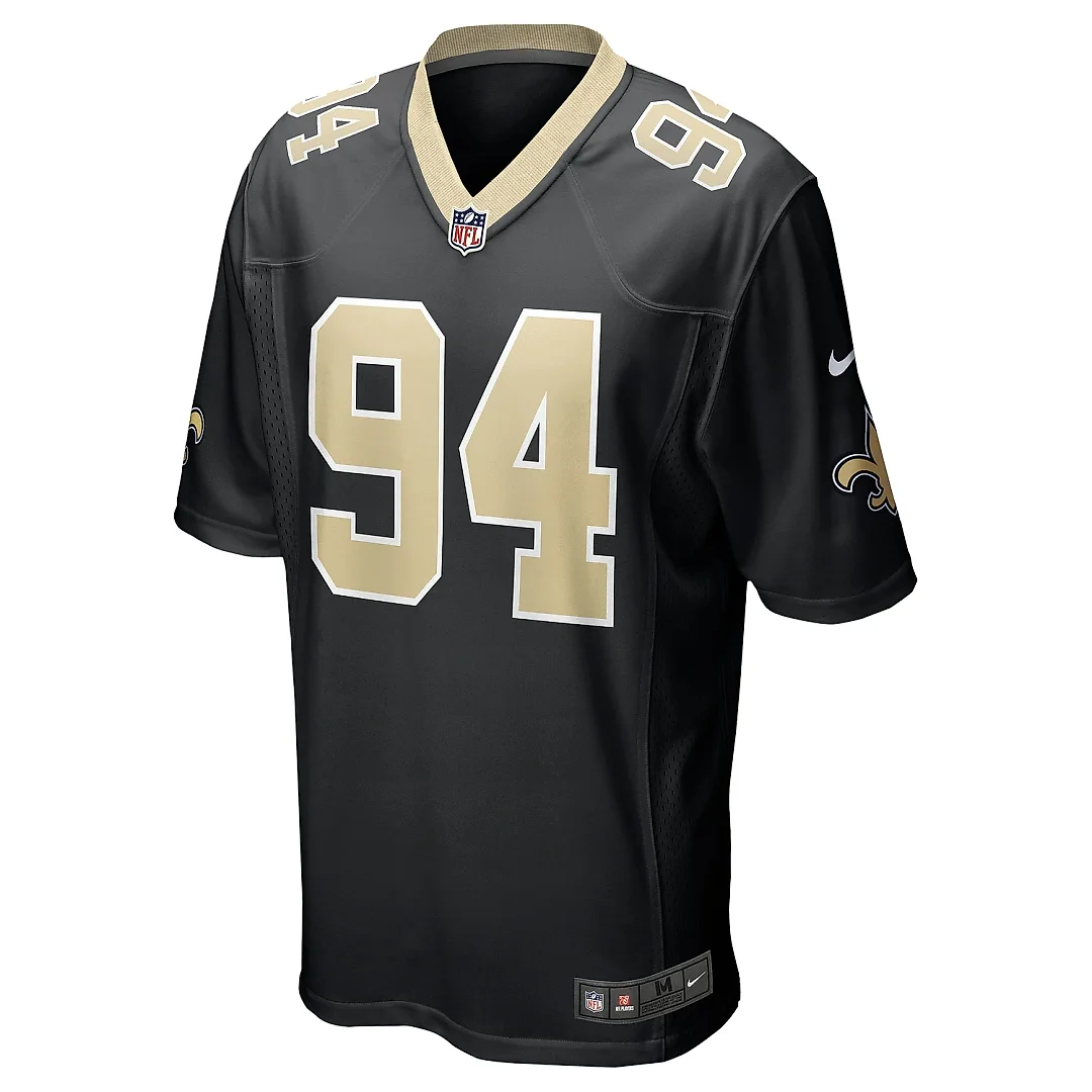 Zennovawear Men's New Orleans Saints Cameron Black Team Game Jersey
