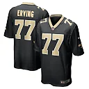 Zennovawear Men's New Orleans Saints Cameron Erving Black Game Jersey